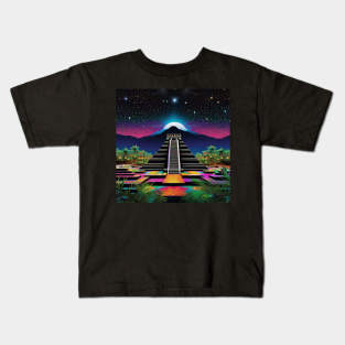 Psychedelic Apocalypse Eclipse Dreams 153 Kids T-Shirt